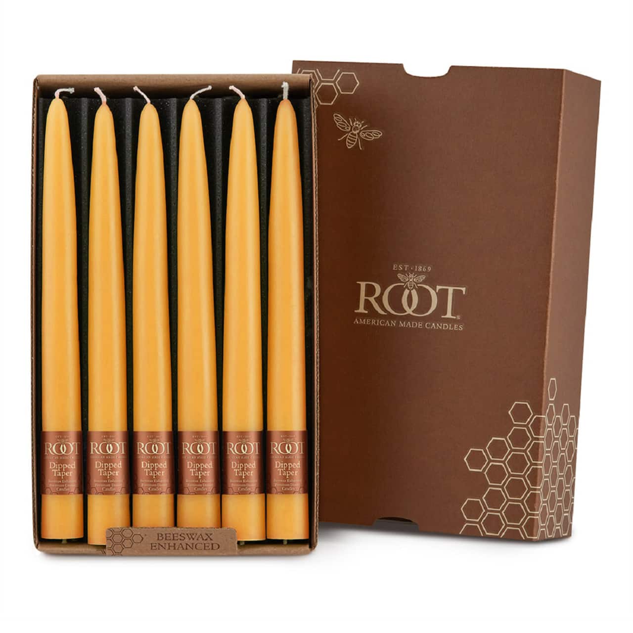 Root Candles 9" Unscented Taper Candles, 12ct.